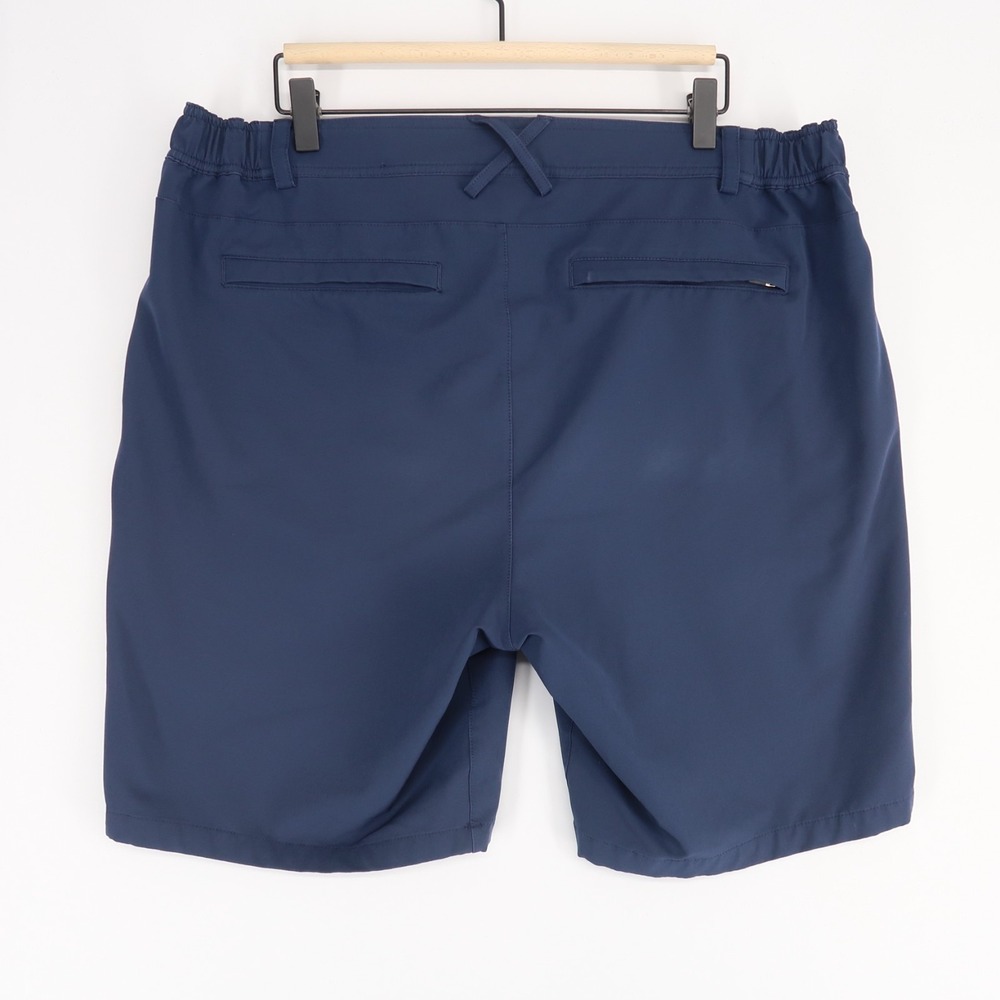 Mack Weldon Radius Flex Shorts Mens XL Navy Blue Zipper Pockets - Picture 2 of 7